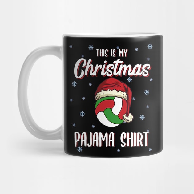 Volleyball Christmas Gift Christmas Pajama Kawaii by MGO Design